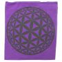 Prayer flag - flag - Sacred Geometry - Flower of Life - Chakra Colours - Fabric - approx. 24 x 21 cm