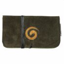 Suede tobacco pouch with ribbon - brown - tobacco pouch - twist pouch - curls 02