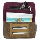 Bolsa de tabaco de ante con correa - marrón - bolsa de tabaco - estuche para tabaco - rizos 02