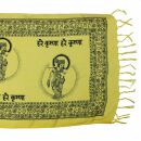 Tibetischer Gebetsschal - Schal - 140 x 55 cm - gelb -...