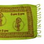Scialle di preghiera tibetano - sciarpa - 140 x 55 cm - verde - Krishna