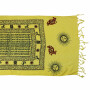 Prayer Shawl - Meditation Wrap - 55 x 22 inch - yellow - Sun - Prayer