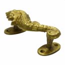 Door handle - Seahorse - handle - brass