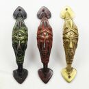 Door handle - Mask - Aztec mask - handle - brass