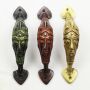 Door handle - Mask - Aztec mask - handle - brass