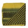 Sciarpa di cotone - motivo Palituch 3 giallo - nero - foulard quadrato