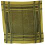 Cotton Scarf - Kufiya pattern 3 yellow - black - squared kerchief