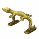 Door handle - Lizard - Gekko - view left - handle - brass