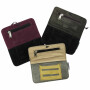 Suede tobacco pouch with ribbon - brown - tobacco pouch - twist pouch