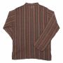 Camisa de algodón - Camisa - modelo 02 - rayas rojo-marrón