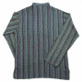 Cotton shirt - Shirt - model 02 - stripes blue-green S