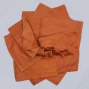 10x leichte Baumwolltücher Tücher B-Ware braun kastanienbraun Batik Baumwolle färben