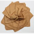 10x leichte Baumwolltücher Tücher B-Ware hellbraun braun Batik Baumwolle färben