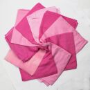 10x leichte Baumwolltücher Tücher B-Ware rosa pink rose Batik Baumwolle färben