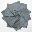 10x leichte Baumwolltücher Tücher B-Ware grau blau Batik Baumwolle färben