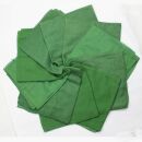 10x leichte Baumwolltücher Tücher B-Ware grün Batik Baumwolle färben