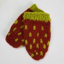 Fäustlinge Kinderhandschuhe Wolle rot grün Handschuhe Kinder Winter
