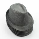 6x Trilby Hüte Hut Set 25 kleinkariert grau-schwarz...
