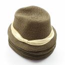 11x Trilby Hüte Hut Set 26 braun meliert mit Hutband...