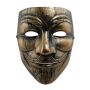 Máscara de Látex - Guy Fawkes - dorado used look