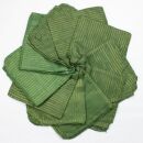 10x leichte Baumwolltücher Tücher B-Ware grün Lurex gold Batik Baumwolle färben