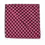 Bandana Scarf - Checked - Checks 1 - pink - black - squared neckerchief