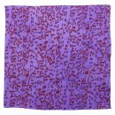 Bandana Scarf - Leopard pattern purple - red - squared...