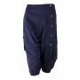 3/4 Pantaloni harem unisex - bloomers - Sarouel con bottone davanti - Pantaloni Yogi - Pantaloni Cargo - blu-marino