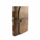Leather notebook - dark brown - sketchbook - diary