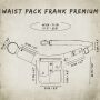 Premium Hip Bag - Frank - claret - Bumbag - Belly bag
