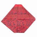 Tela de algodón - Pareo - Sarong - Diseño de estampado indio 01 - rojo-azul