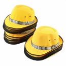 Sombrero de Trilby SKA - amarillo - Fedora a cuadros