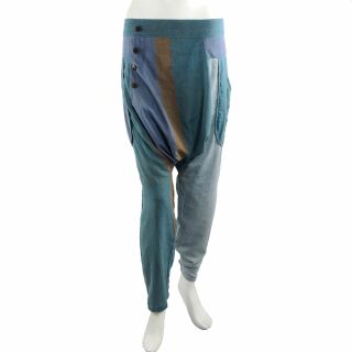 Pluderhose - Pumphose - Haremshose - Aladinhose - Modell 05 - Boyfriend - blau