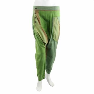 Harem Pants - Aladin Pants - Model 05 - Boyfriend -  green