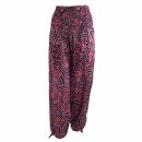 Harem Pants - Aladin Pants - Model 06 - curls - pink