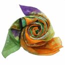 Sciarpa di cotone - Om colorato - foulard quadrato