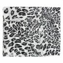 Schal - Leopard Muster 2 weiß - schwarz - 50x180 cm - Halstuch