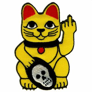 Patch - gatto della fortuna - maneki neko - dito puzzolente - toppa