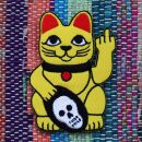 Patch - gatto della fortuna - maneki neko - dito puzzolente - toppa