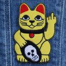 Patch - gatto della fortuna - maneki neko - dito puzzolente - toppa