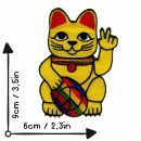 Patch - gatto della fortuna - maneki neko - Segno di pace - toppa