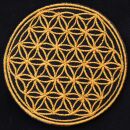 Patch - Flower of life - gold or silver - Patch