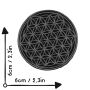 Patch - Flower of life - gold or silver - Patch