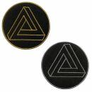 Patch - Triangle - Tetrahedron - sacred geometry - gold...