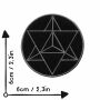 Patch - Stella - Tetraedro - Merkaba - geometria sacra - oro o argento - toppa