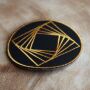 Patch - Hexahedron - Metatrons cube - sacred geometry - gold or silver - Patch