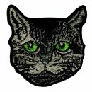 Patch - Cat head - eyes green - patch
