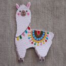 Aufnäher - Lama - Alpaka - bunt - Patch