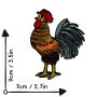Patch - Rooster - multicoloured - patch