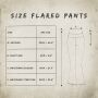 flared trousers - Batik - Tie Dye - Jersey - Retro - 60s - 70s - beige - black